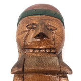 Super Folky Old Hand-carved Nutcracker with Great Face