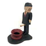 Old Wooden Naughty Man with Pot!