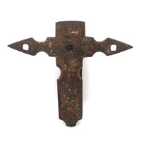 Rusty Old Cross-like Iron Fixture