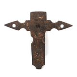 Rusty Old Cross-like Iron Fixture