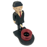 Old Wooden Naughty Man with Pot!