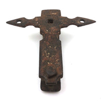Rusty Old Cross-like Iron Fixture