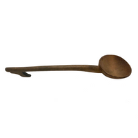 Notched Handle Primitive Wooden Spoon or Ladle