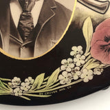 Odd Fellows Antique Cruver 7 1/2" inch Diameter Stand-Up Celluloid Button with Portrait