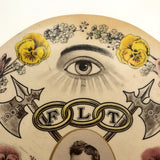 Odd Fellows Antique Cruver 7 1/2" inch Diameter Stand-Up Celluloid Button with Portrait