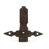 Rusty Old Cross-like Iron Fixture