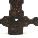 Rusty Old Cross-like Iron Fixture