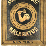Arm and Hammer Salerutus Gorgeous Late 19th C Trade Card