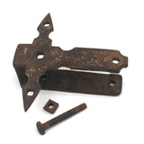 Rusty Old Cross-like Iron Fixture