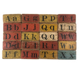 Set of 20 Beautiful 19th C. Milton Bradley Alphabet / Animal Blocks