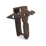 Rusty Old Cross-like Iron Fixture