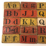 Set of 20 Beautiful 19th C. Milton Bradley Alphabet / Animal Blocks