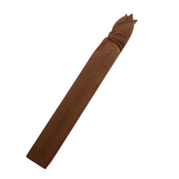 Carved Rosebud on Post