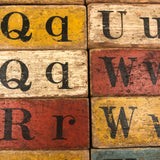 Set of 20 Beautiful 19th C. Milton Bradley Alphabet / Animal Blocks