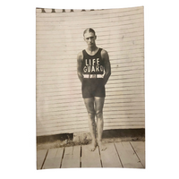 Howard Gorman, Handsome Life Guard, Old Black and White Photo