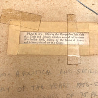 Antique Book Plate Engraving from Edwards and Darby "A Political and Satirical History of the Years  1756-7