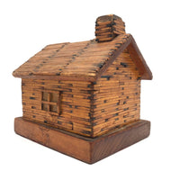 Matchstick Tramp Art Still Bank House