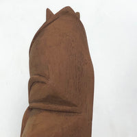 Carved Rosebud on Post