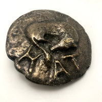 Italian Cast Bronze Large Ancient Coin Paperweight