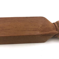 Carved Rosebud on Post