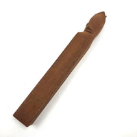 Carved Rosebud on Post