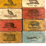 Set of 20 Beautiful 19th C. Milton Bradley Alphabet / Animal Blocks