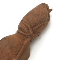Carved Rosebud on Post
