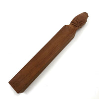 Carved Rosebud on Post