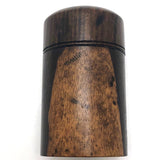 Lovely 19th Century Lignum Vitae Travelling Ink Bottle