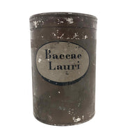 Baccae Lauri (Laurel Berries) Antique Hand-painted Apothecary Tin