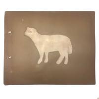 Cloth Cutout Little Lamb 1909 Kindergarten Exercise