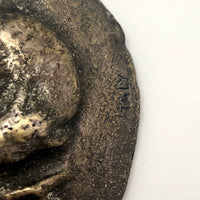 Italian Cast Bronze Large Ancient Coin Paperweight