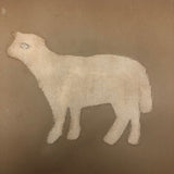 Cloth Cutout Little Lamb 1909 Kindergarten Exercise
