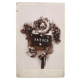 Antique "Father" Mourning Cabinet Card