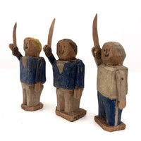 Amazing One of a Kind Folk Army of 26 Colorful Figures and Soldiers