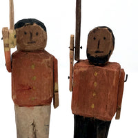 Amazing One of a Kind Folk Army of 26 Colorful Figures and Soldiers