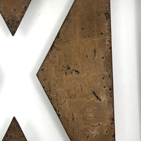 Steel Cutout EXIT Box Sign with Copper Finish