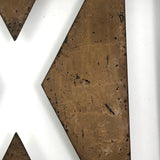 Steel Cutout EXIT Box Sign with Copper Finish