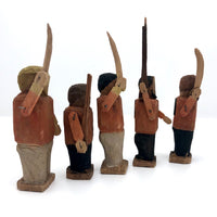 Amazing One of a Kind Folk Army of 26 Colorful Figures and Soldiers