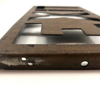 Steel Cutout EXIT Box Sign with Copper Finish