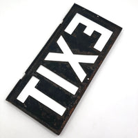 Steel Cutout EXIT Box Sign with Copper Finish