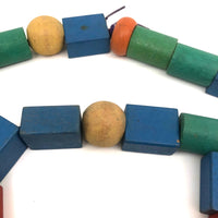 68 Inch String of Vintage Wooden Beads