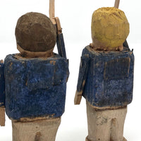 Amazing One of a Kind Folk Army of 26 Colorful Figures and Soldiers