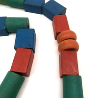 68 Inch String of Vintage Wooden Beads