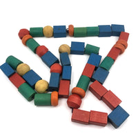 68 Inch String of Vintage Wooden Beads
