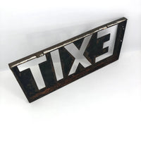 Steel Cutout EXIT Box Sign with Copper Finish
