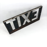 Steel Cutout EXIT Box Sign with Copper Finish