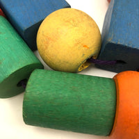 68 Inch String of Vintage Wooden Beads