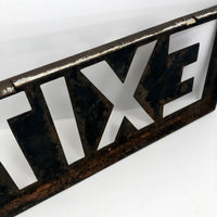 Steel Cutout EXIT Box Sign with Copper Finish