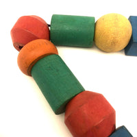 68 Inch String of Vintage Wooden Beads